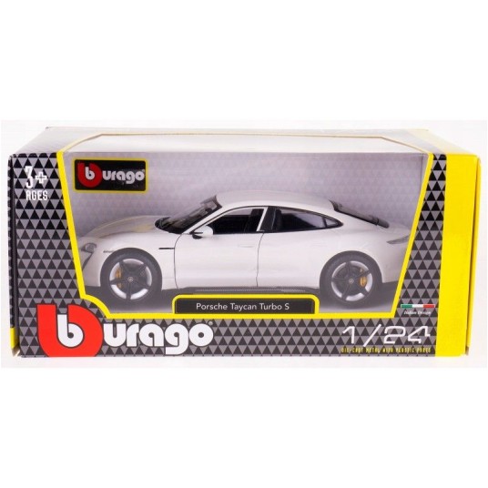 1:24 PORSCHE TAYCAN TURBO S WHITE 0985 -zdjęcie numer 1