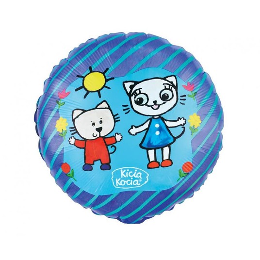 BALON FOLIOWY KICIA KOCIA I NUNUŚ 18CALI -zdjęcie numer 1