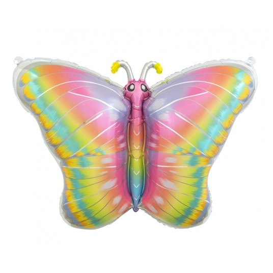 BALON FOLIOWY PASTELOWY MOTYL 64X53CM AA -zdjęcie numer 1