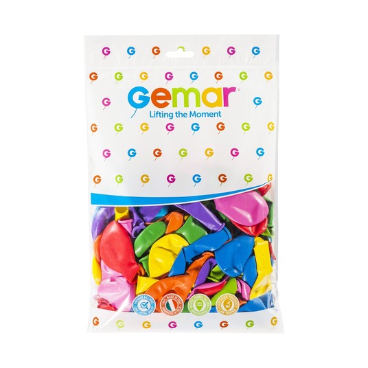 BALON PASTEL 12" MIXKOLOR 100SZT 8018 -zdjęcie numer 1