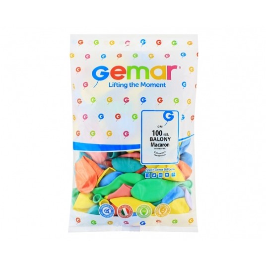BALONY G90 PASTEL 10" MIX MACARON 100 szt. 4984 -zdjęcie numer 1