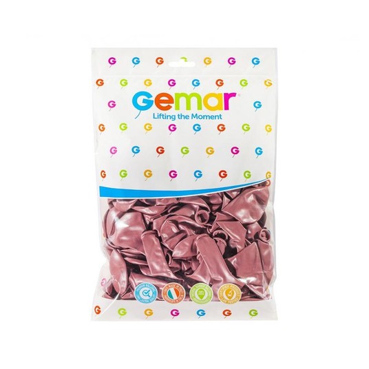 BALONY GEMAR 10" METALIK RÓŻOWO-ZŁOTE 100SZT. 7115 -zdjęcie numer 1