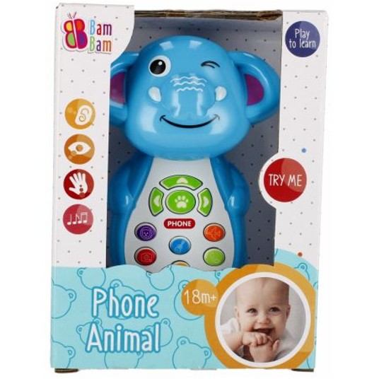 BAM BAM MUZYCZNY TELEFON SLON B/O 12X16X7 96/192 -zdjęcie numer 1