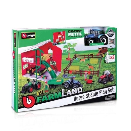 BB 18-31682 HORSE STABLE PLAYSET W/ 10CM NH T7.315 -zdjęcie numer 1