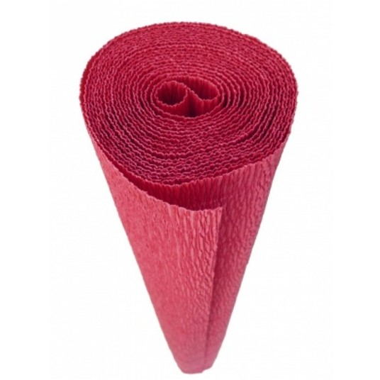 BIBUŁA KREPINA 50x250CM 180GR 586 CZERWONA C. 8608 -zdjęcie numer 1