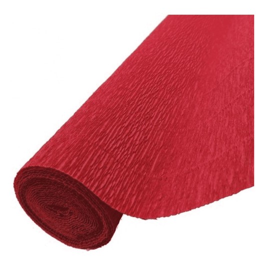 BIBUŁA KREPINA 50x250CM 180GR 589 CZERWONA INT8905 -zdjęcie numer 1