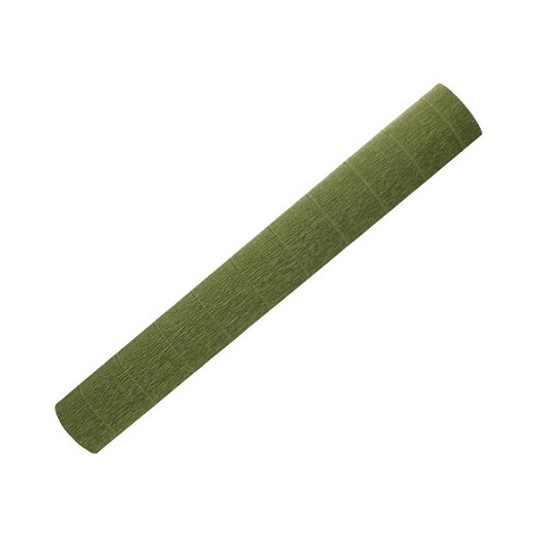 BIBUŁA KREPINA 50x250CM 180GR 622 ZIELONY ZGNIŁY -zdjęcie numer 1
