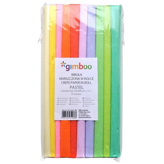 BIBUŁA PASTELMARSZCZONA 25X200 KRÓTKA MIX(10) 2866 -zdjęcie numer 1
