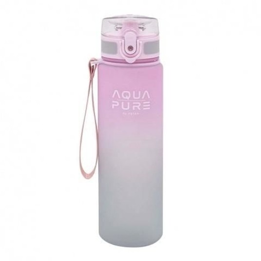 BIDON AQUA PURE BY ASTRA 600ML RÓŻOWY SZARY 3420 -zdjęcie numer 1