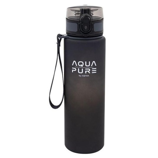 BIDON AQUA PURE BY ASTRA 600ML SZARO CZARNY 3468 -zdjęcie numer 1