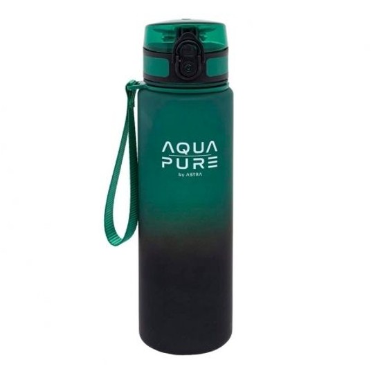 BIDON AQUA PURE BY ASTRA 600ML ZIELONO CZARNY 3475 -zdjęcie numer 1