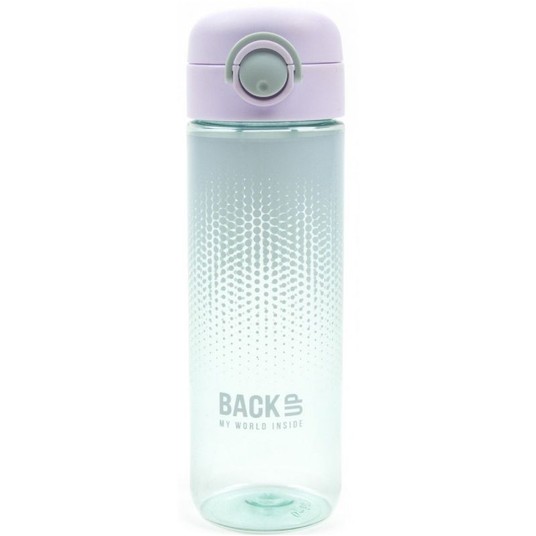 BIDON BACKUP 6 MODEL RÓŻ/SZARY 600ML C 39 3423 -zdjęcie numer 1