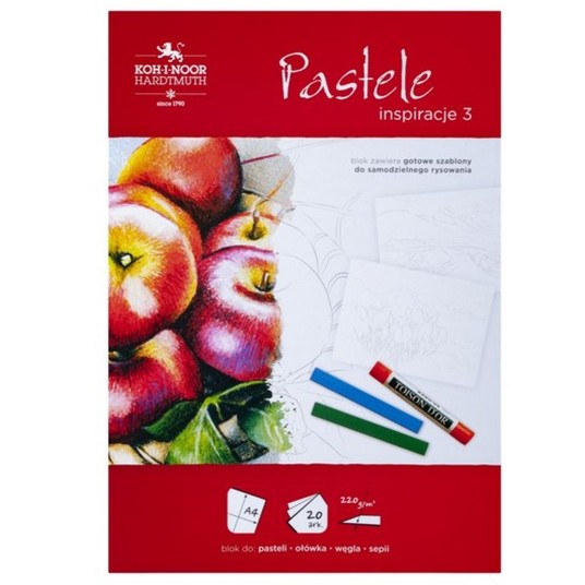 BLOK INSPIRACJE 3 PASTELE A4 20 ARK 220G -zdjęcie numer 1