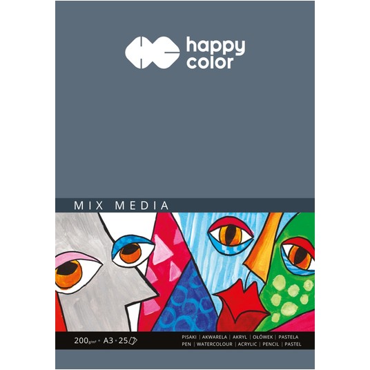 Blok MIX MEDIA, ART, A3, 25 ark, 200g 7835 -zdjęcie numer 1
