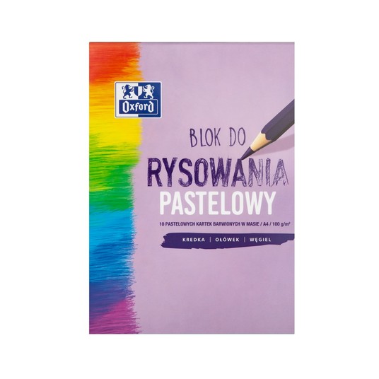 BLOK RYSUNK A4/10K KOLOR PASTEL OXF 400166081 A'20 -zdjęcie numer 1