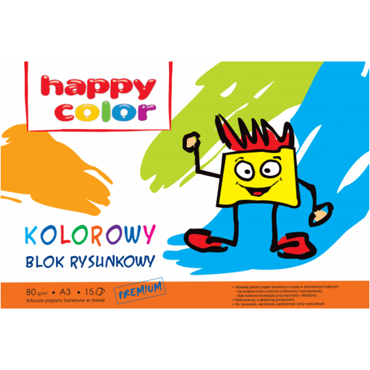 BLOK RYSUNKOWY A3/15K KOLOR 80G A'10 6637 -zdjęcie numer 1