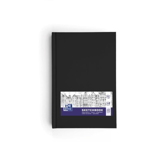 BLOK SZKICOWNIK A6/96K OXFORD ART CZARNY 400152626 -zdjęcie numer 1
