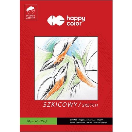 BLOK SZKICOWY MŁODY ARTYSTA A3/25K 90G 7729 -zdjęcie numer 1