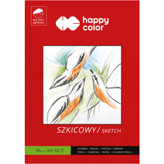 BLOK SZKICOWY MŁODY ARTYSTA A4/50K 90G 7712 -zdjęcie numer 1