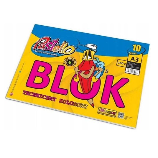 BLOK TECH A3 KOLOR 160G 10K A'10 -zdjęcie numer 1