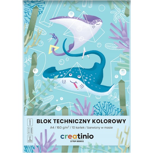 BLOK TECHNICZ A4/10 KOLOR CREATINIO A'20 400176669 -zdjęcie numer 1