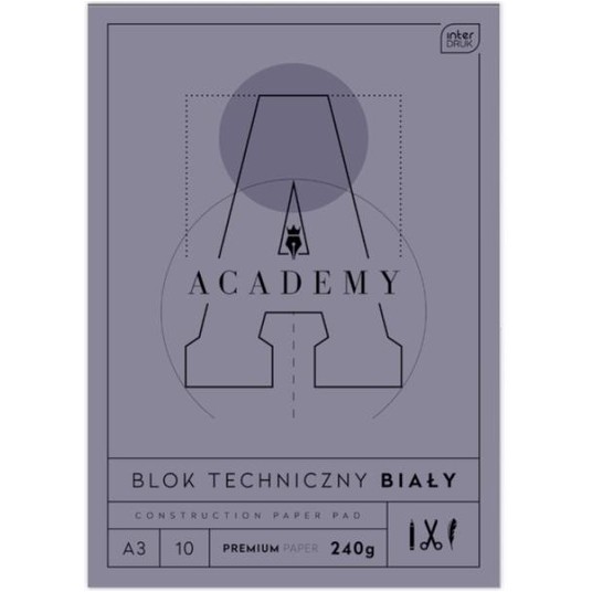 BLOK TECHNICZNY A3/10K 240G ACADEMY 1731 A'10 -zdjęcie numer 1