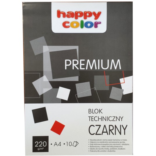 BLOK TECHNICZNY A4/10K HC PREMIUM CZARNY 7085 A'20 -zdjęcie numer 1