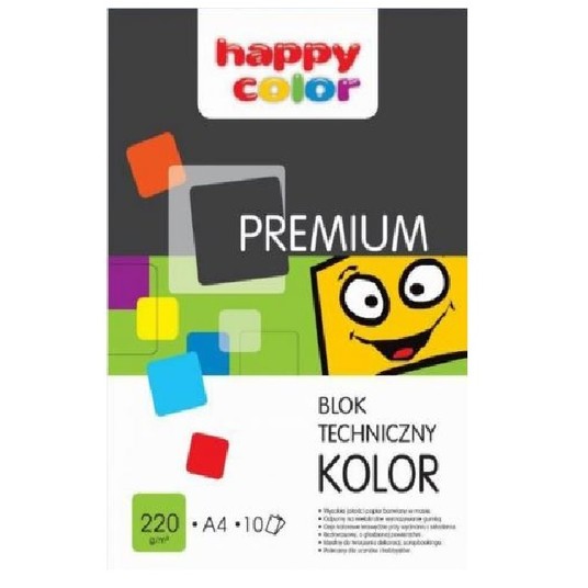 BLOK TECHNICZNY A4/10K KOLOR PREM 220G A'20 7047 -zdjęcie numer 1