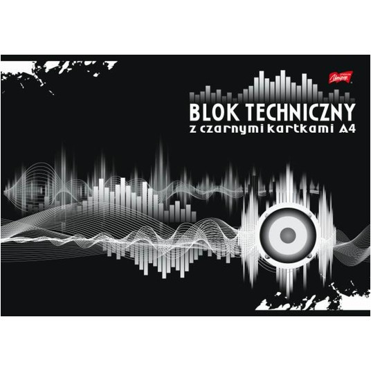 BLOK TECHNICZNY A4/10K Z CZARNYMI KARTK.0026 A"10 -zdjęcie numer 1