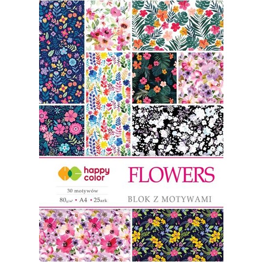 BLOK Z MOTYWAMI FLOWERS A4/15K 25 MOTYW 9959 -zdjęcie numer 1