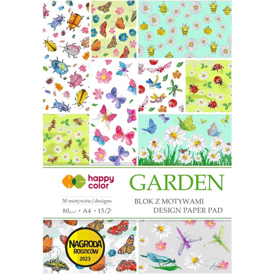 BLOK Z MOTYWAMI GARDEN 80g/m2 A4/15K.1268 -zdjęcie numer 1