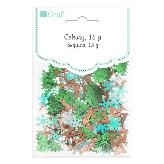 CEKINY - ŚWIĘTA MIX 15 G 0300 -zdjęcie numer 1