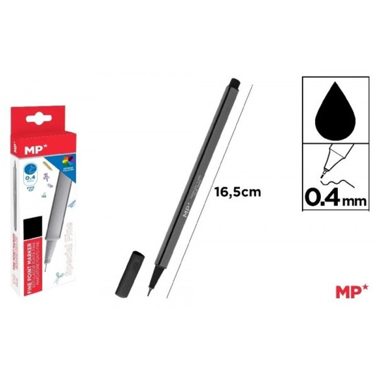 Cienkopis MP 0.4mm czarny 8126 A'12 -zdjęcie numer 1