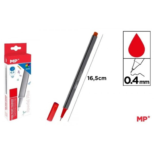 Cienkopis MP 0.4mm czerwony 8171 A'12 -zdjęcie numer 1