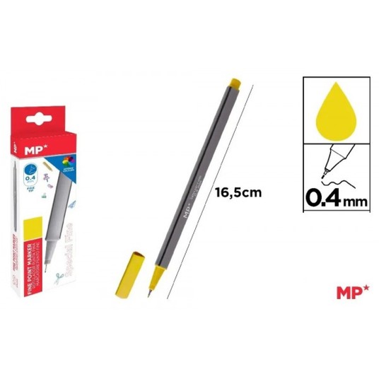 Cienkopis MP 0.4mm żółty 8027 A'12 -zdjęcie numer 1