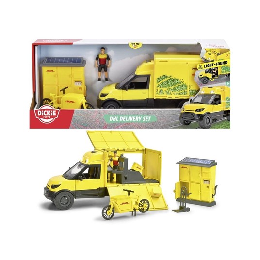 CITY ZESTAW Z POJAZDEM DHL 25 CM 9152 -zdjęcie numer 1