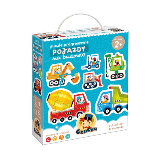CzuCzu Puzzle progresy Pojazdy na budowie 2+ 1842 -zdjęcie numer 1