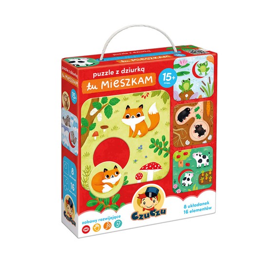 CzuCzu Puzzle z dziurką Tu mieszkam -zdjęcie numer 1