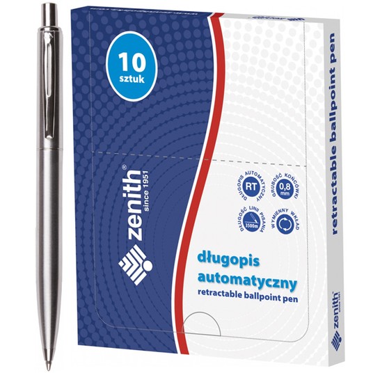 DŁUGOPIS AUTOMATYCZNY ZENITH-SILVER (10) 04021000 -zdjęcie numer 1