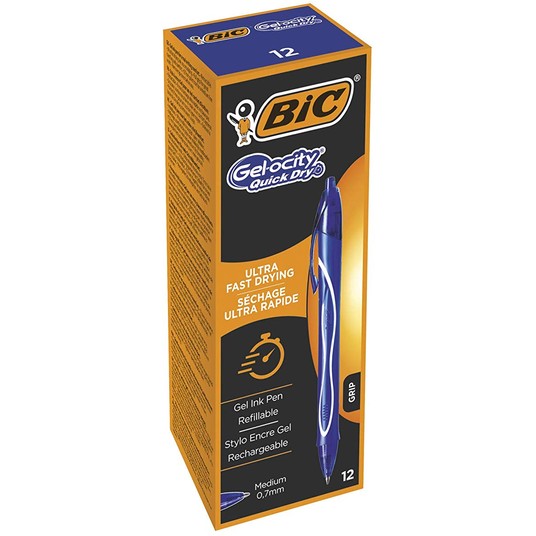 DŁUGOPIS BIC GELOCITY QUICK DRY NIEB. 8303 (12) -zdjęcie numer 1