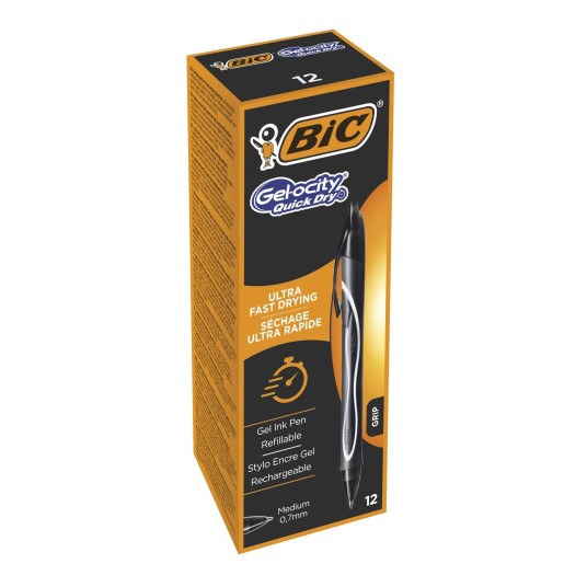 DŁUGOPIS GELOCITY GEL QUICK DRY CZARNY (12) 0628 -zdjęcie numer 1