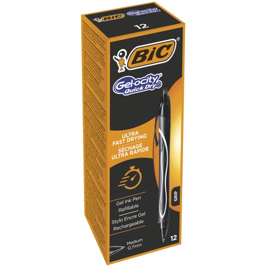 DŁUGOPIS GELOCITY Q/DRY CZARNY (12) 4664 -zdjęcie numer 1