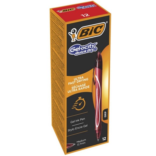 DŁUGOPIS GELOCITY QUICK DRY CZERWONE (12) -zdjęcie numer 1