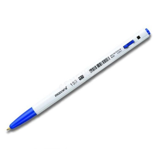 DŁUGOPIS MONAMI 153 NIEB. 0,7MM BIAŁY K. A'50 1736 -zdjęcie numer 1