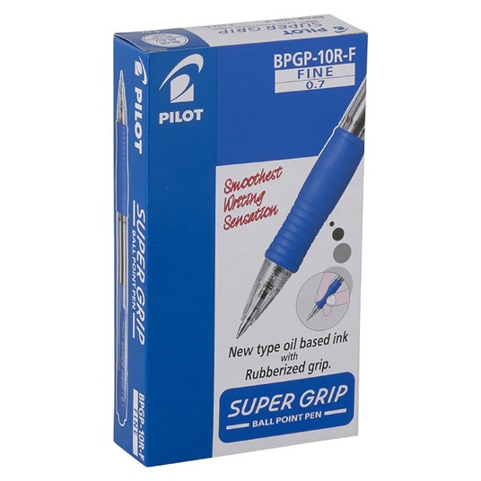 DŁUGOPIS SUPER GRIP NIEBIESKI PILOT A'12 4737 -zdjęcie numer 1