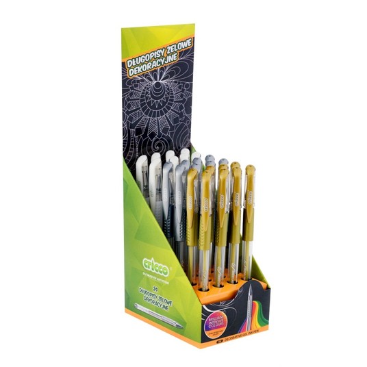 DŁUGOPIS ŻELOWY CRICCO DECO PEN MIX 0496 (24) -zdjęcie numer 1