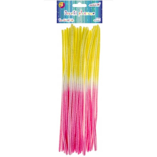 DRUCIKI PLUSZOWE TĘCZOWE 6MM/30CM (40) 9348 -zdjęcie numer 1