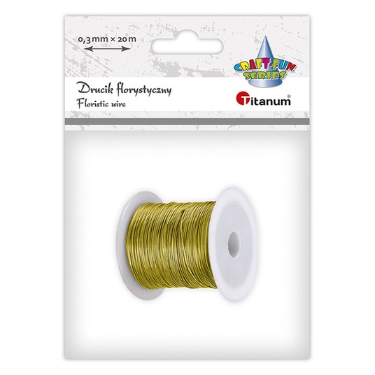 DRUT DEKOR 03MM/20M ZŁOTY -zdjęcie numer 1