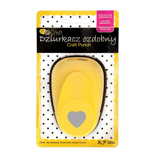 DZIURKACZ OZDOBNY 3,7CM SERCE FALBANKA -zdjęcie numer 1
