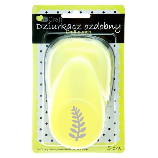 DZIURKACZ OZDOBNY 5CM PAPROĆ -zdjęcie numer 1